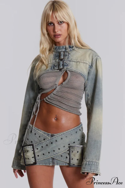 Denim Assassin Stylish Micro Mini Skirt
