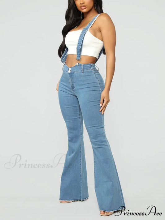 Denim Cutout Graceful Bodycon Mini Dress