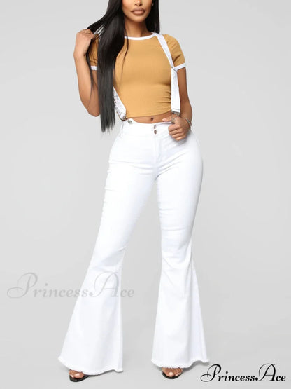 Denim Cutout Graceful Bodycon Mini Dress White / S