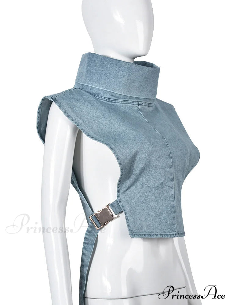 Denim Skate Graceful Mini Skirt