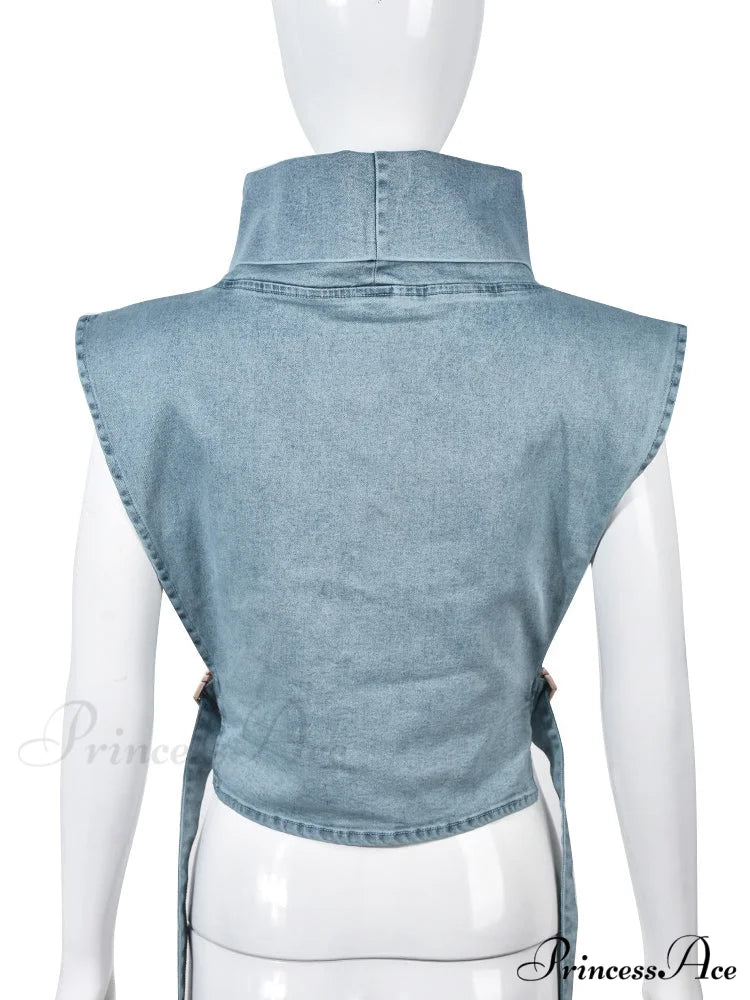 Denim Skate Graceful Mini Skirt