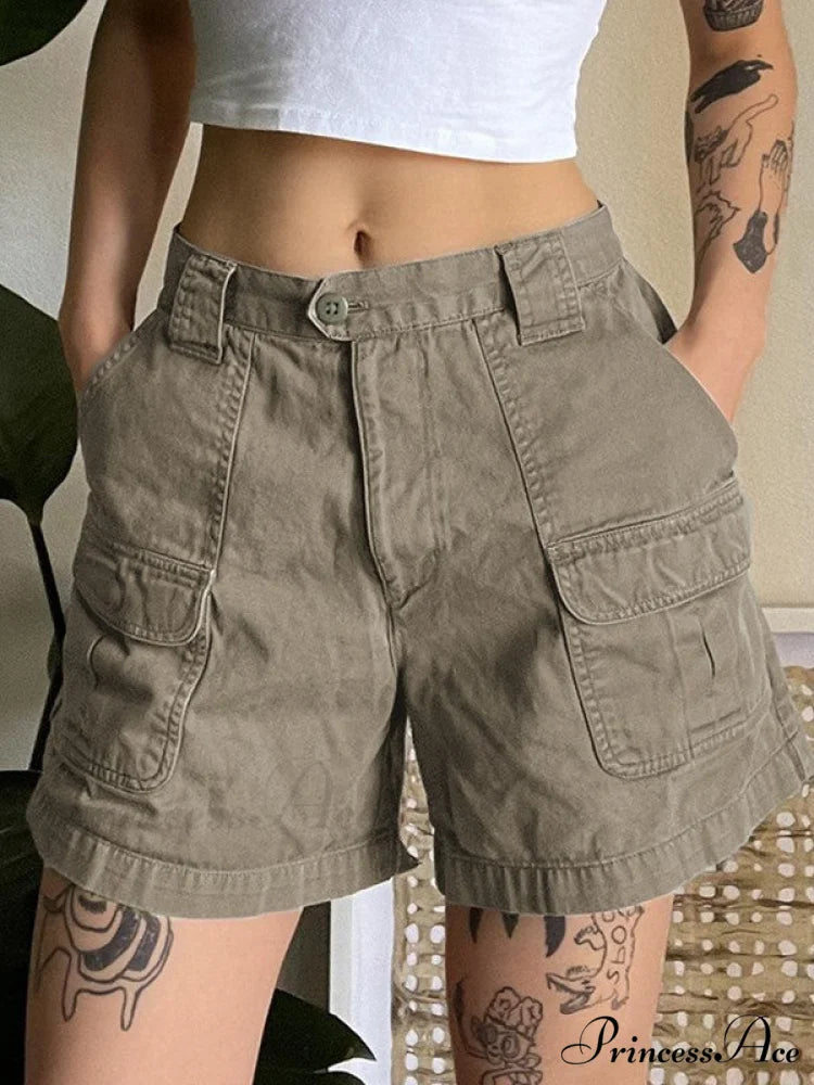 Denim Sleeveless Graceful Turtleneck Top Gray / S