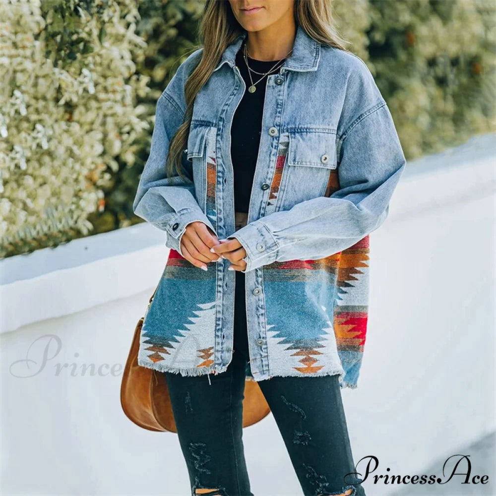 Denim Stitched Wool Coat orange 1 / S