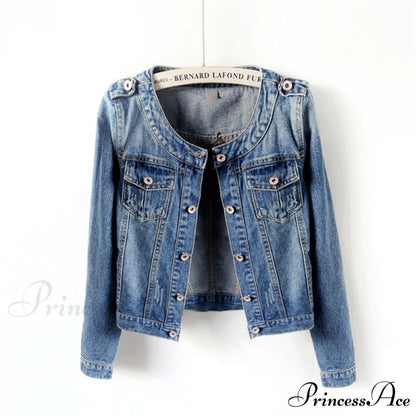 DenimLong Sleeve Casual Jacket