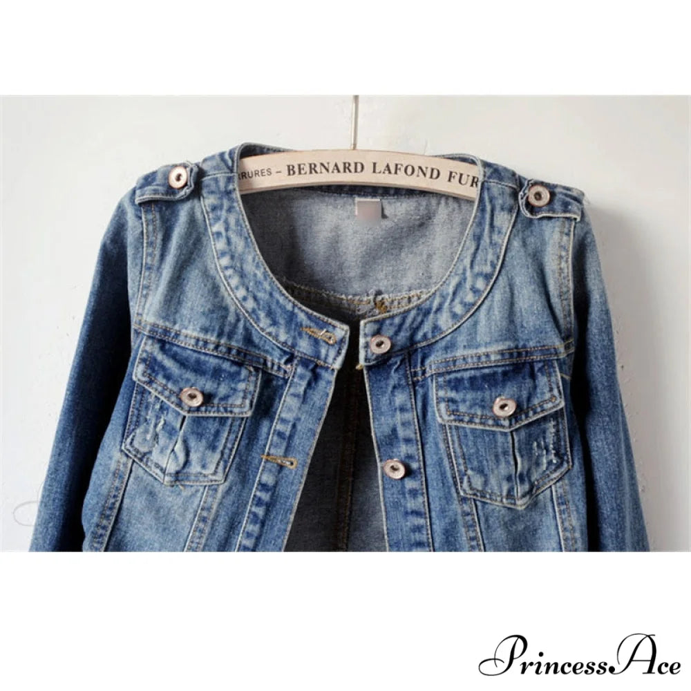 DenimLong Sleeve Casual Jacket