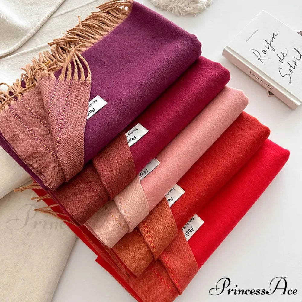 Dense Chunky Cashmere Winter Scarf scarf-241228