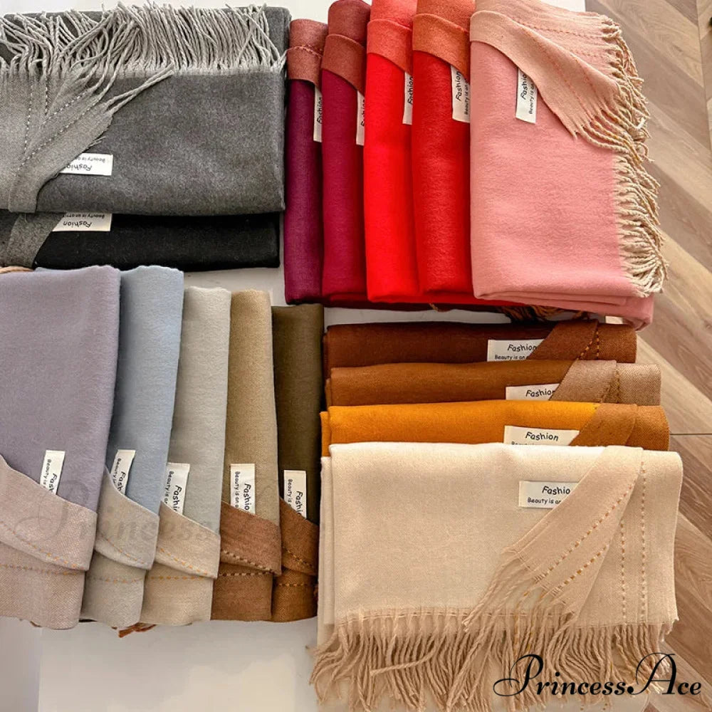 Dense Chunky Cashmere Winter Scarf scarf-241228