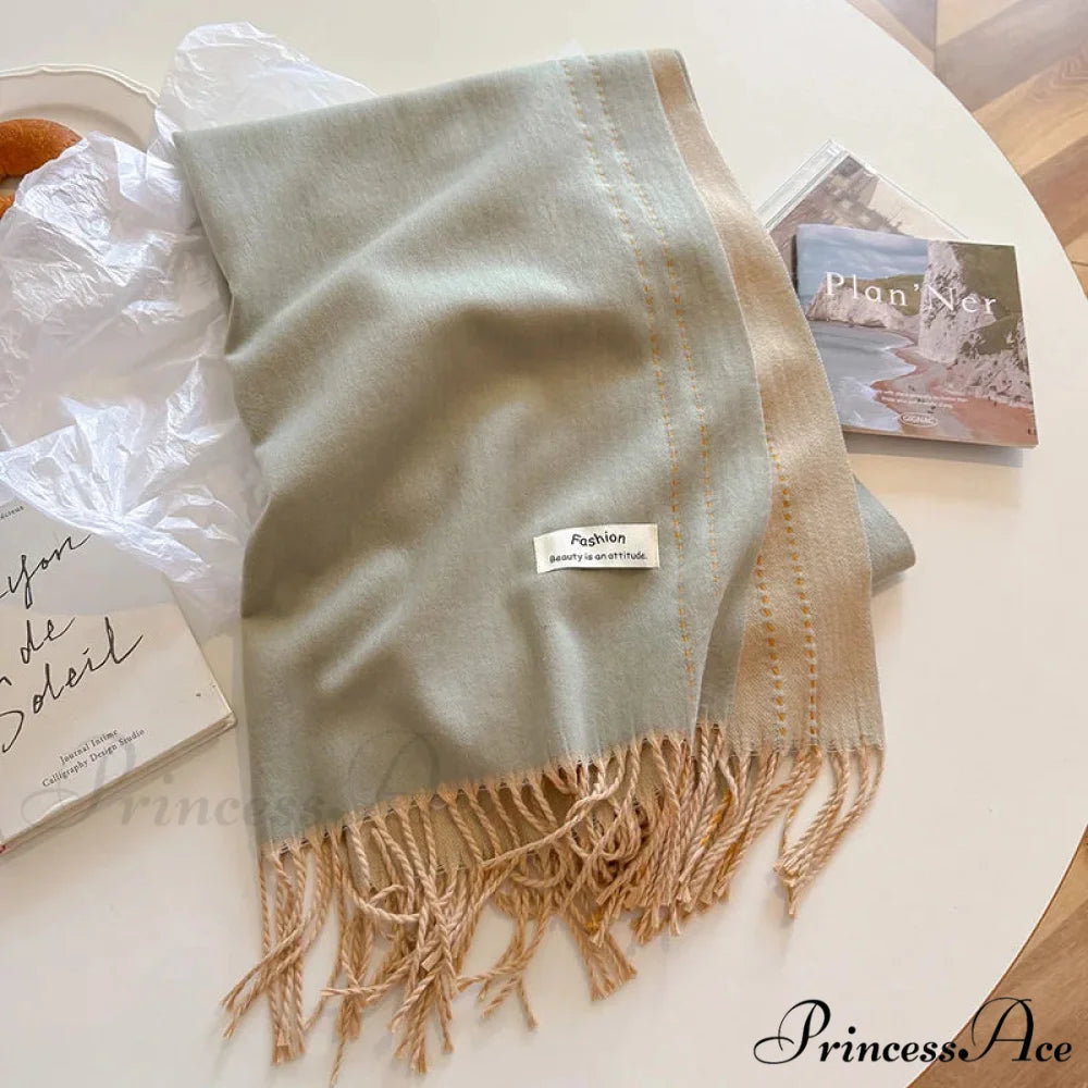 Dense Chunky Cashmere Winter Scarf color13 scarf-241228