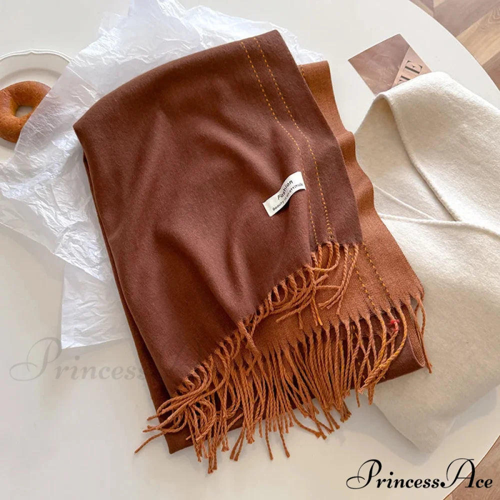 Dense Chunky Cashmere Winter Scarf color15 scarf-241228
