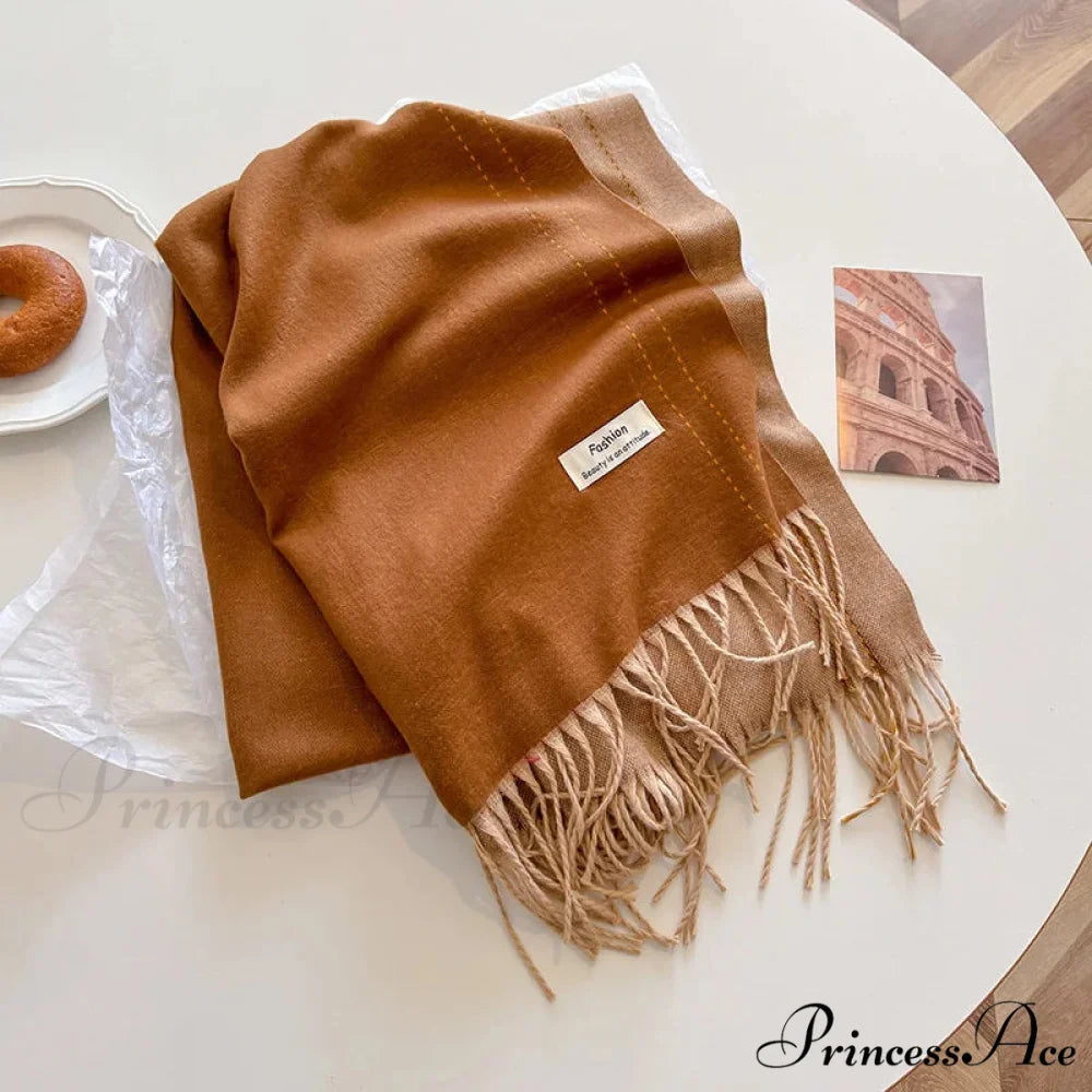 Dense Chunky Cashmere Winter Scarf color16 scarf-241228