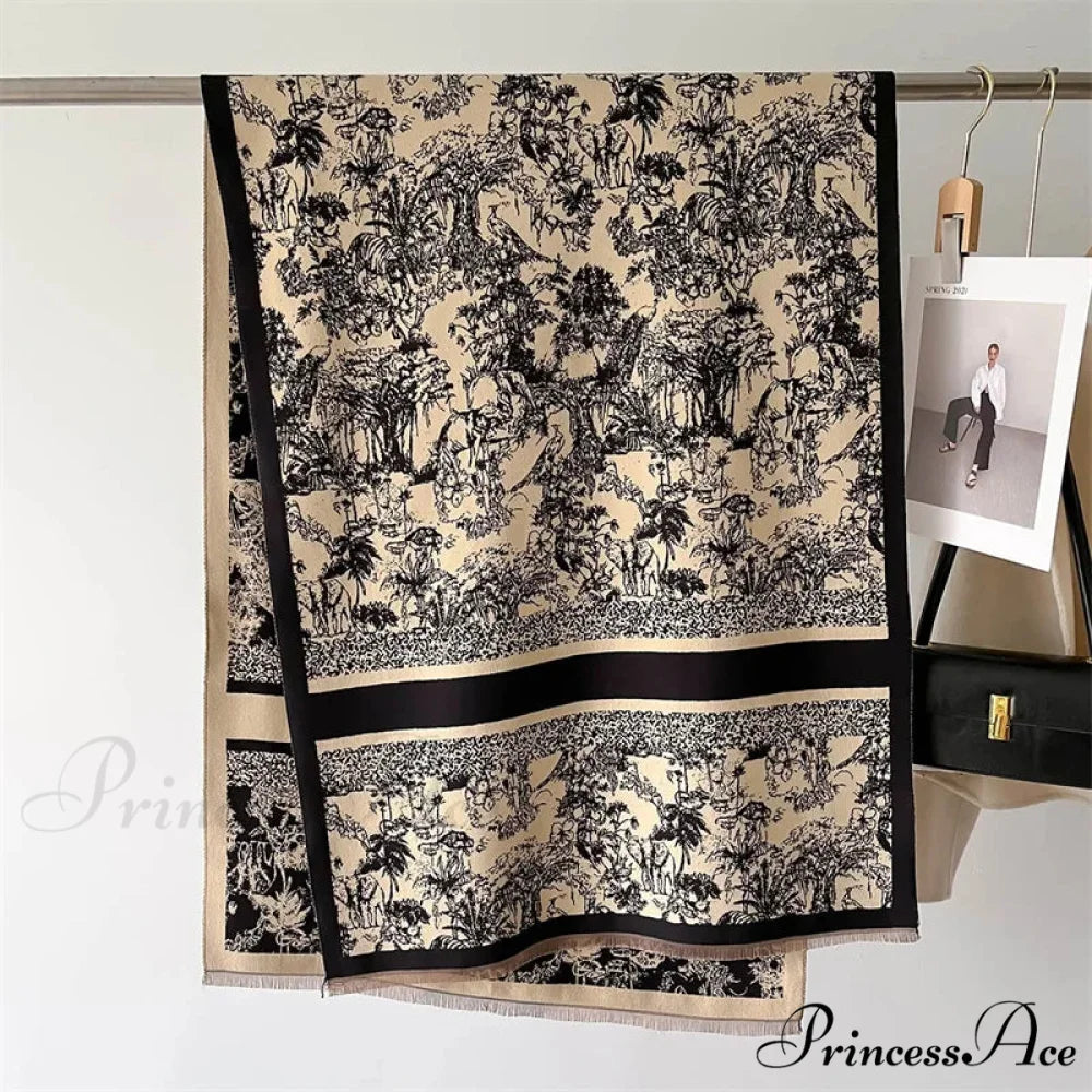 Dense Wool Blanket Winter Scarf scarf-241228