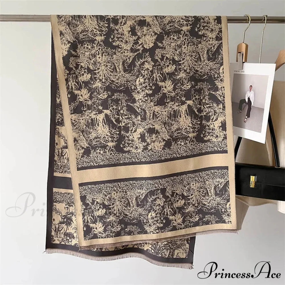 Dense Wool Blanket Winter Scarf scarf-241228