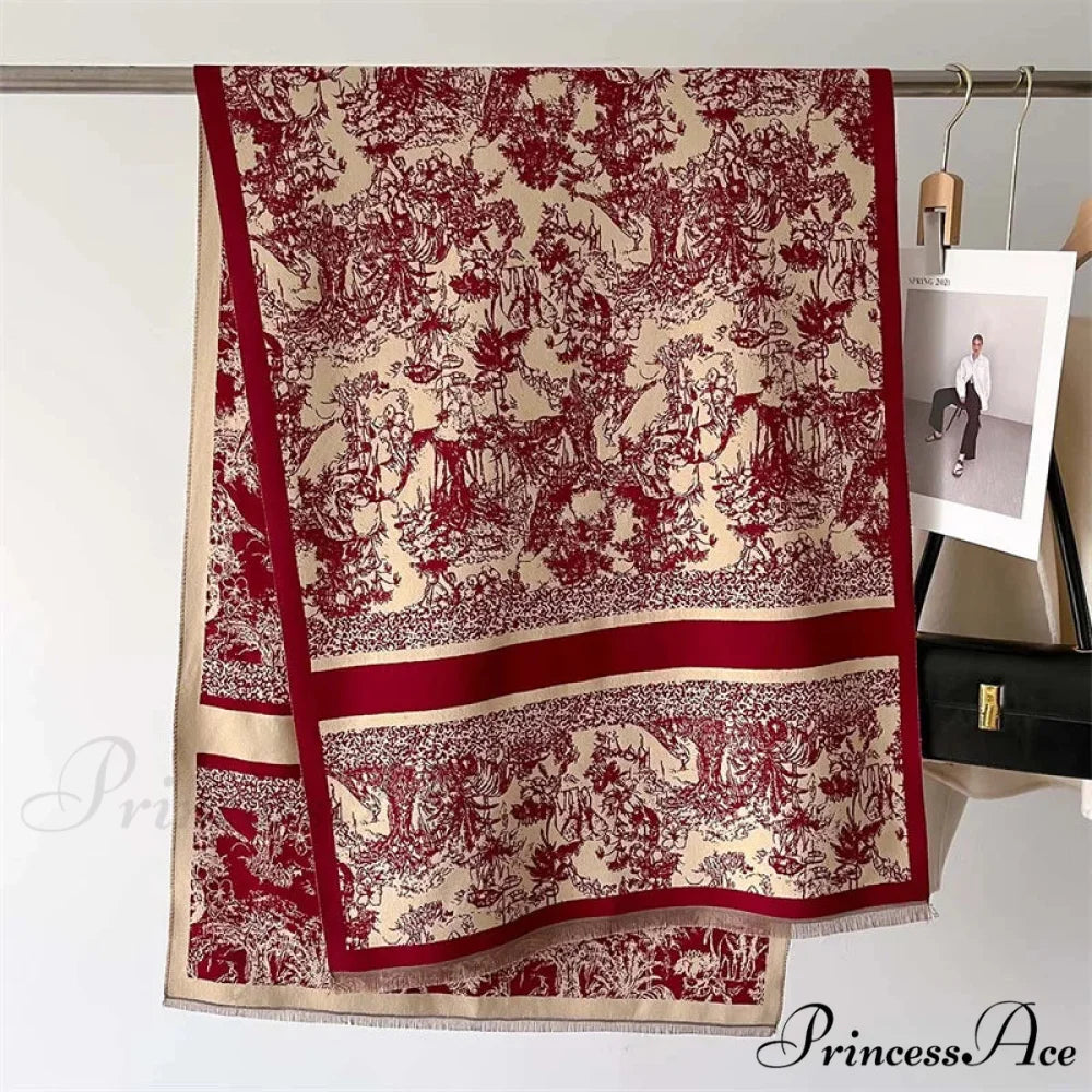 Dense Wool Blanket Winter Scarf scarf-241228