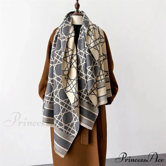 Dense Wool Pashmina Wrap Scarf black1 scarf-241228