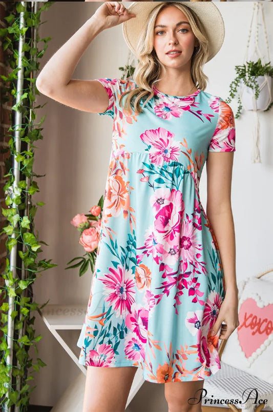 Design for Flowered Gown Hooded Leisure