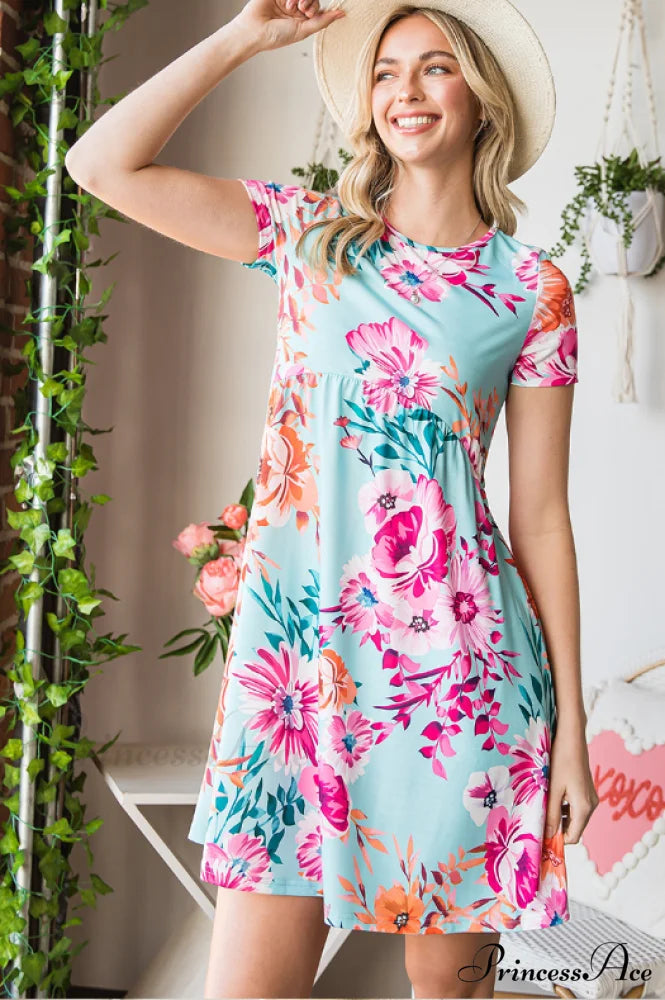 Design for Flowered Gown Hooded Leisure