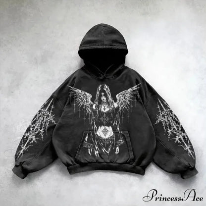 Design Printing Informal Hoodie black 3 / M hoodies-241228