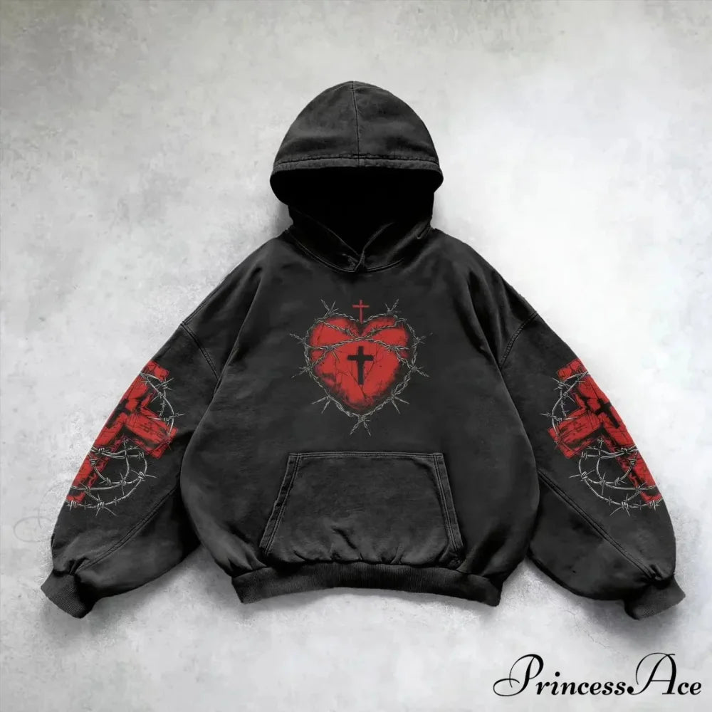 Design Printing Informal Hoodie black 6 / M hoodies-241228