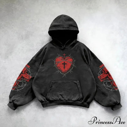 Design Printing Informal Hoodie black 6 / M hoodies-241228