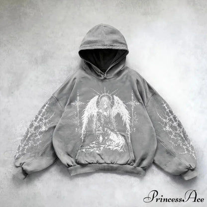 Design Printing Informal Hoodie grey / M hoodies-241228