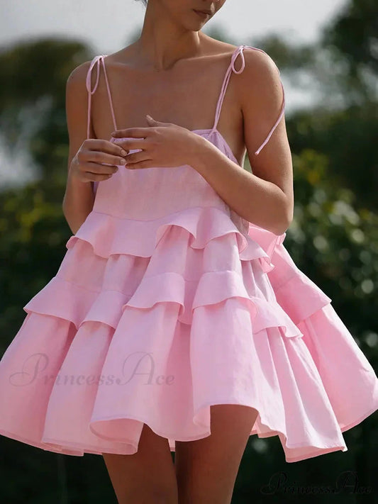 Dessert Throat High-Waisted Mini Dress minidress-250223