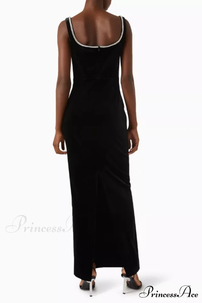 Diamant鑼?Maxi Stylish Dress in Velvet