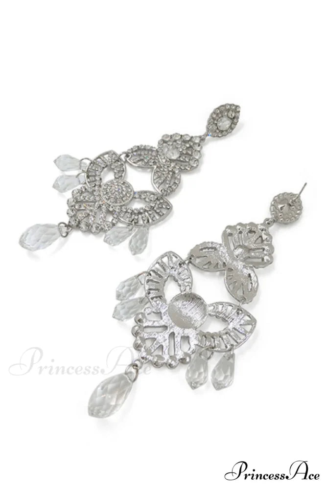 Diamante Elegant Statement Earrings Picture