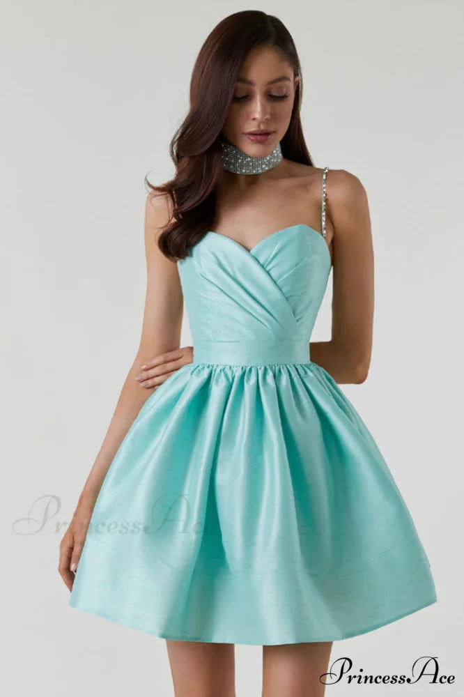 Diamond Elegant Suspender Dress S / Aqua