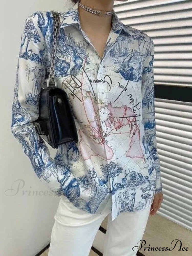 DIANE SHIRT S / Blue