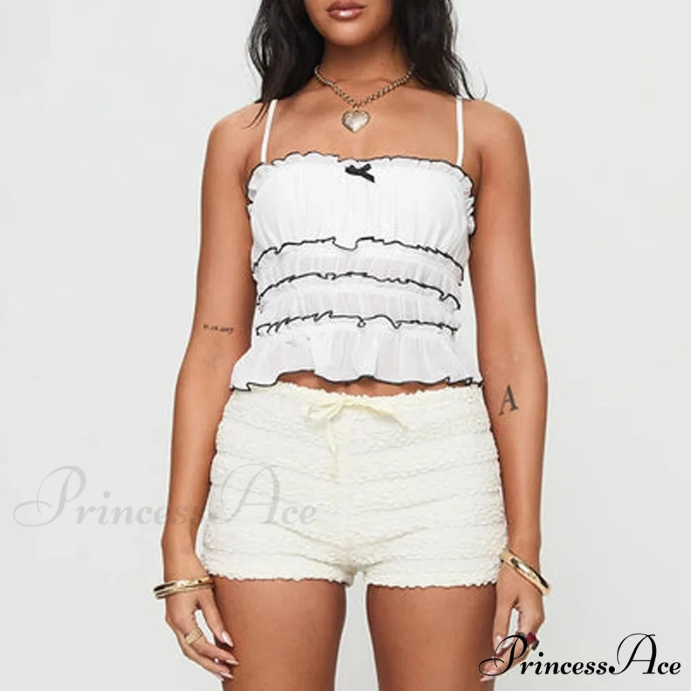 Differentiated Tiered Crop Top croptop-250223