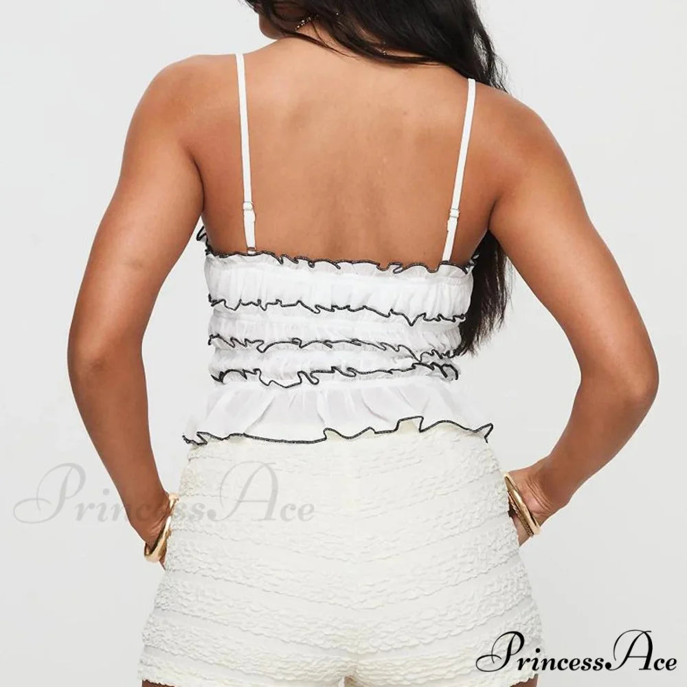 Differentiated Tiered Crop Top croptop-250223