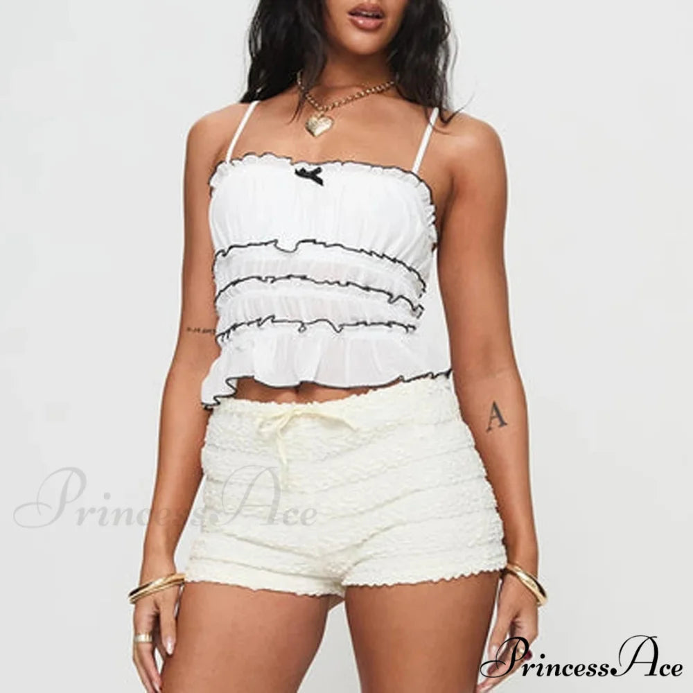 Differentiated Tiered Crop Top croptop-250223