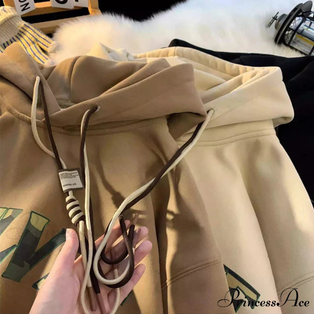 Disguise Correspondence Print Rebel Y2K Hoodie hoodies-241228