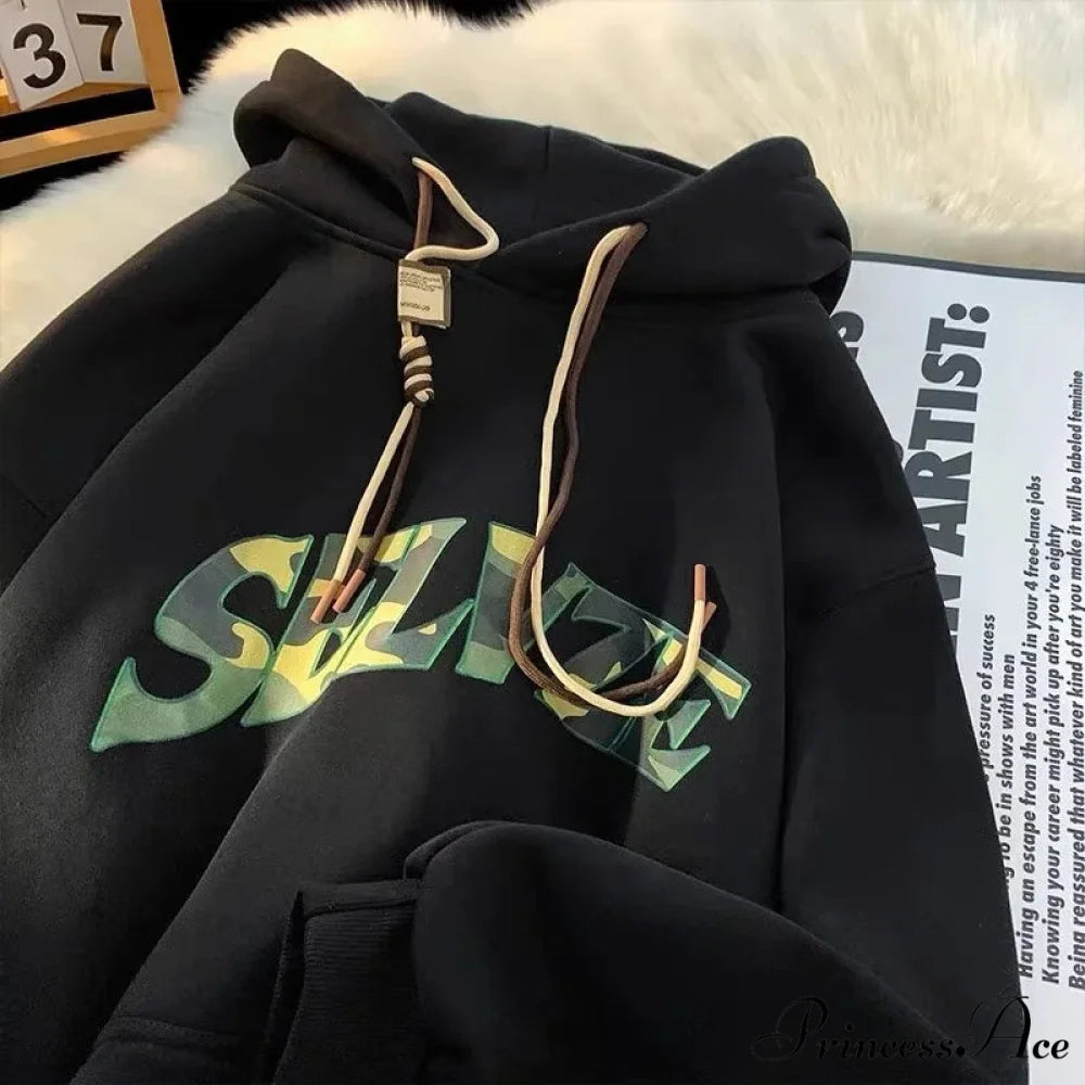 Disguise Correspondence Print Rebel Y2K Hoodie hoodies-241228