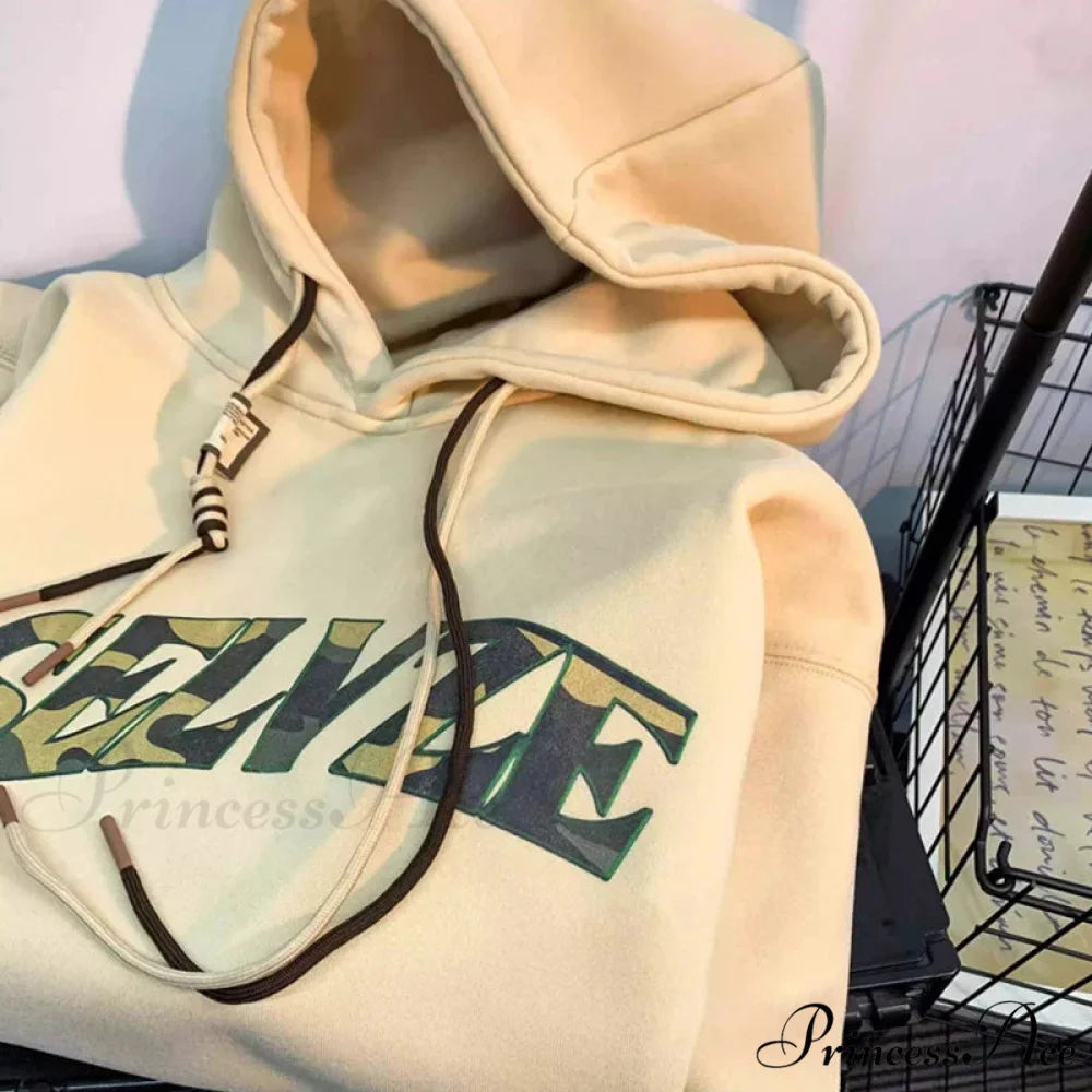 Disguise Correspondence Print Rebel Y2K Hoodie hoodies-241228