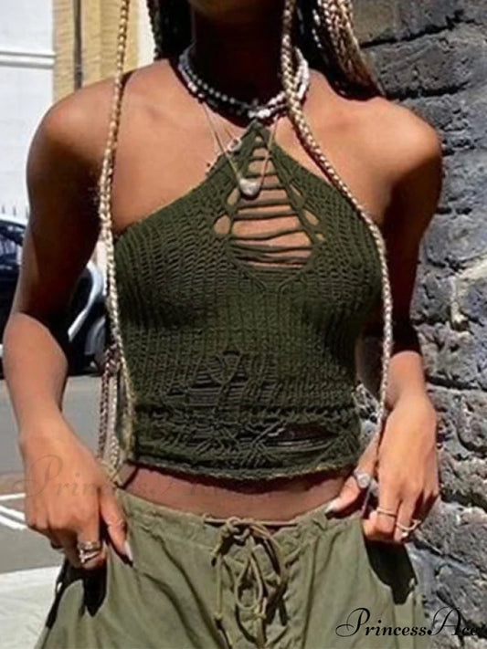 Distressed Charming Denim Jacket Green / S