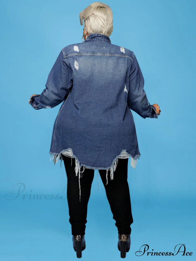 Distressed Crochet Graceful Knit Sweater