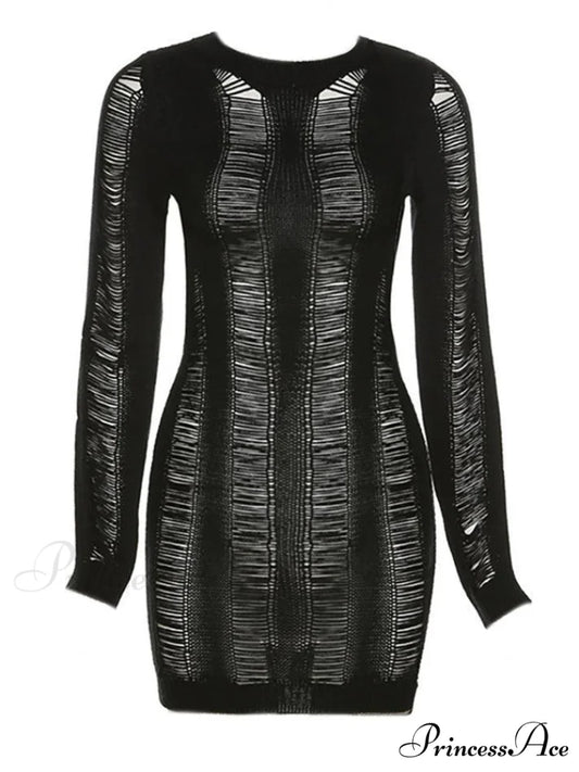 Distressed High Graceful Waist Ripped Jeans