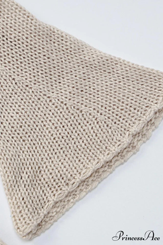 Distressed Hollow Out Knit Dress