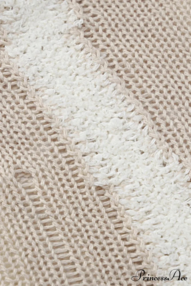 Distressed Hollow Out Knit Dress