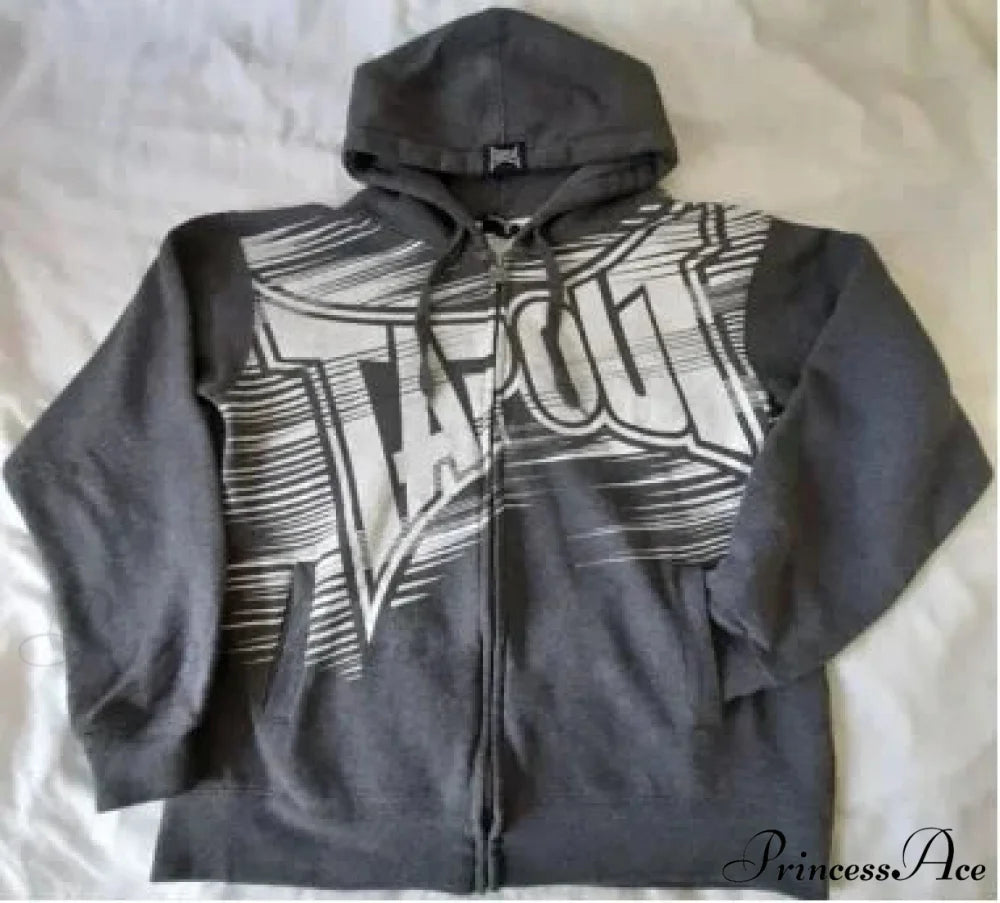 Distressed Zip Up Sweater black 2 / M hoodies-241228