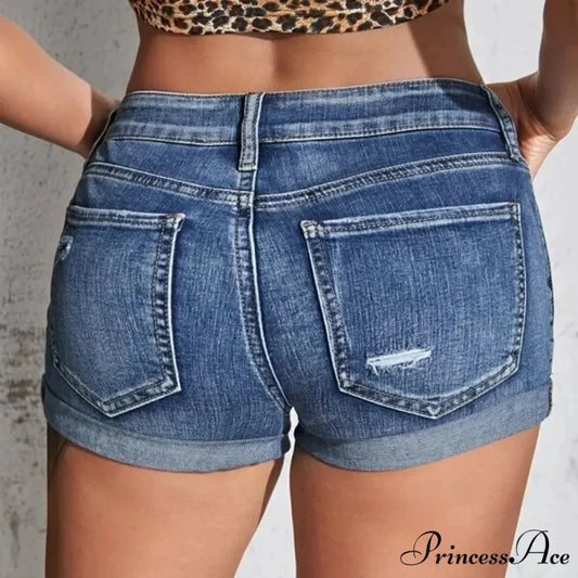 Divided Denim Twisted Hem Short short-250223