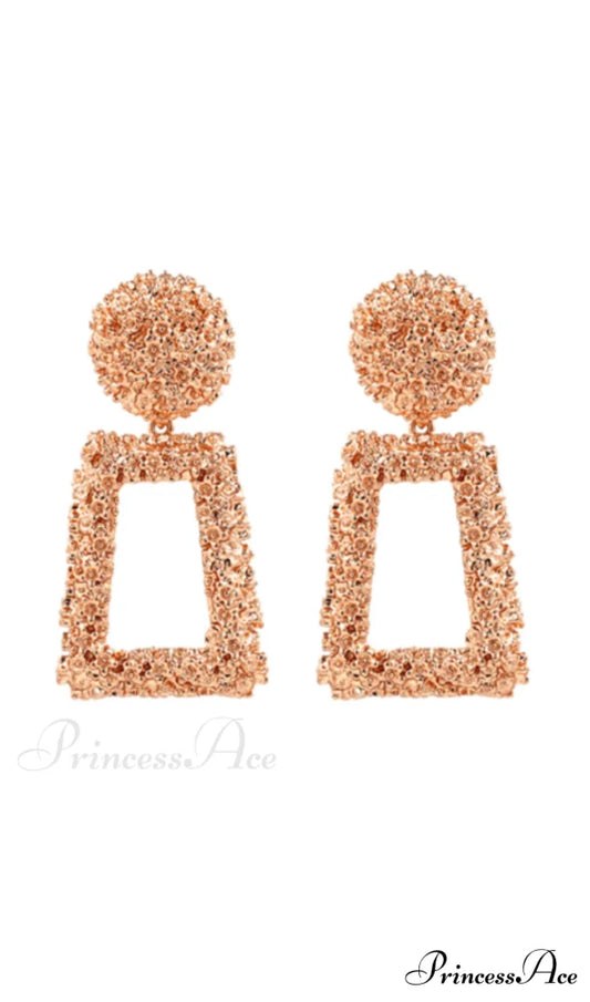 DOOR KNOCKER TEXTURED EARRINGS