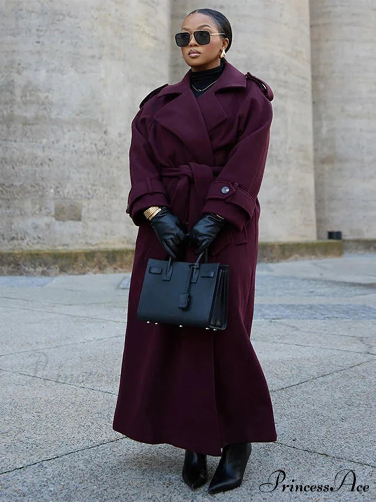 Double Breasted Woolen Coat