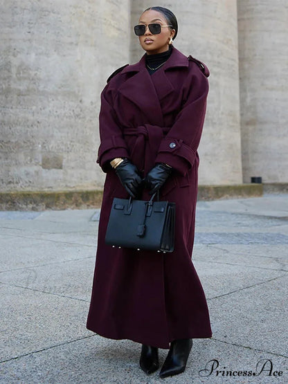 Double Breasted Woolen Coat