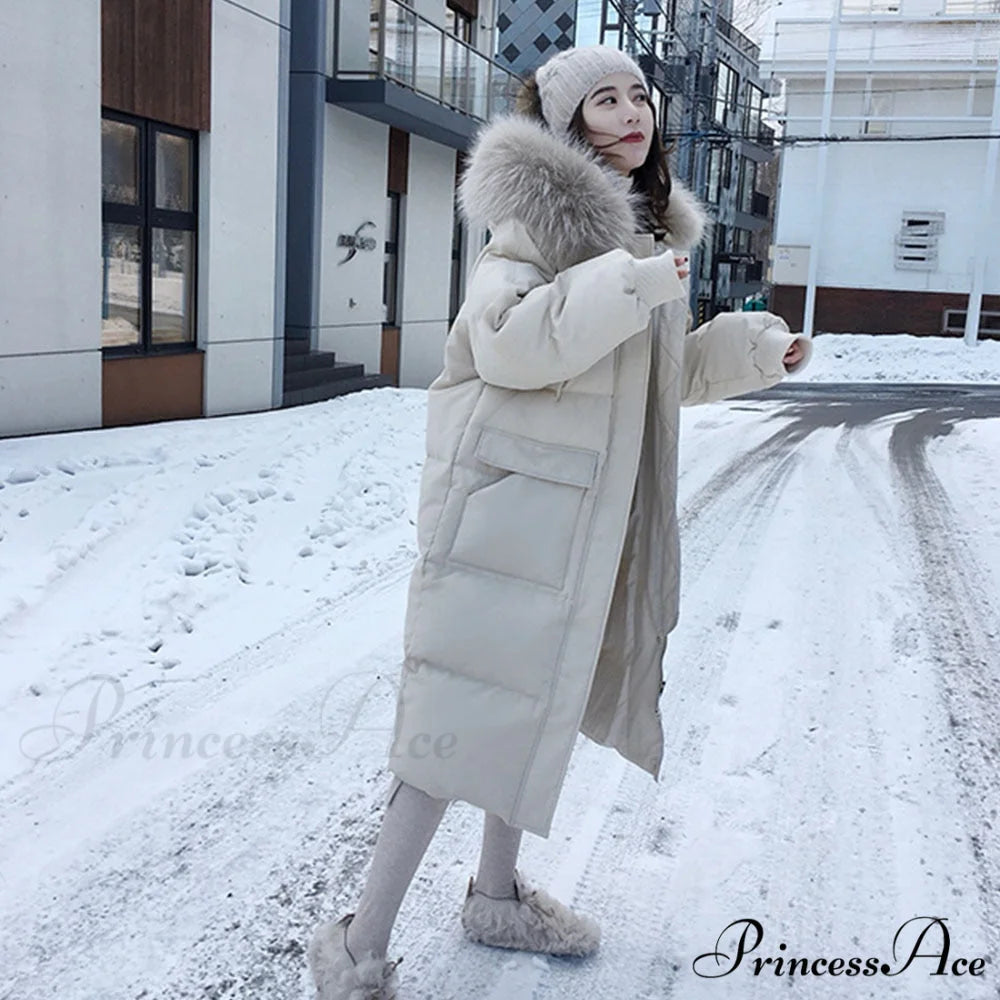 Double Sided Down Long Coat