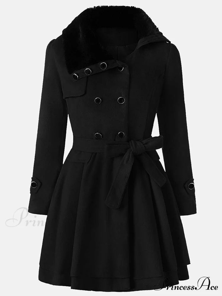 Double V Neck Trendy Contrast Mesh Midi Dress Black / M