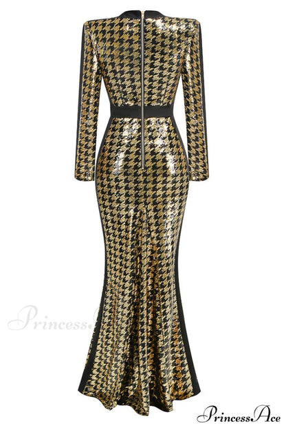 Down In Stylish Flames Gown