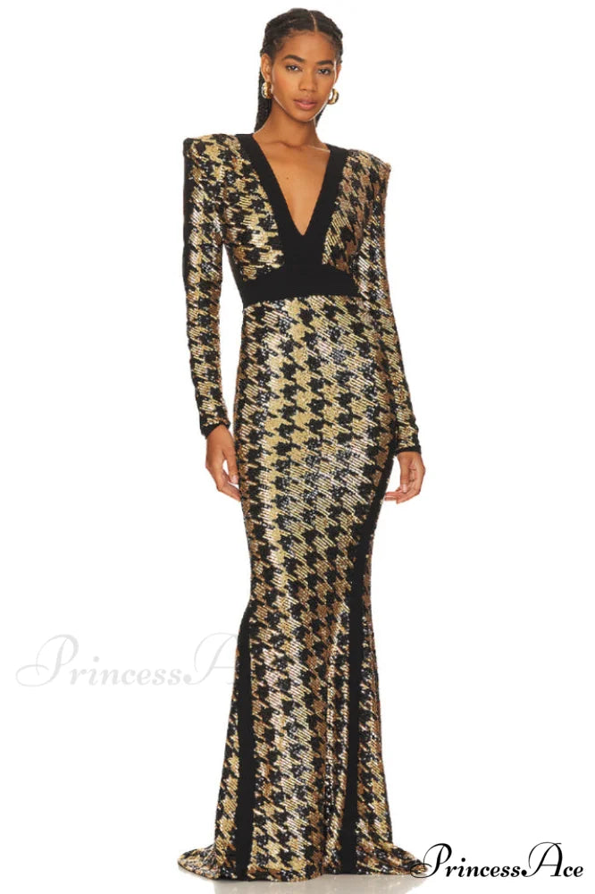 Down In Stylish Flames Gown