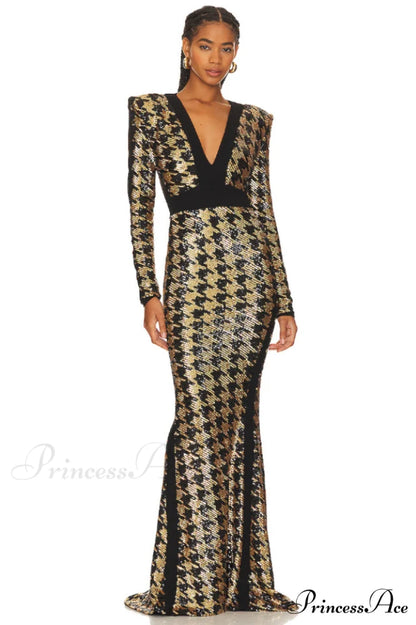 Down In Stylish Flames Gown
